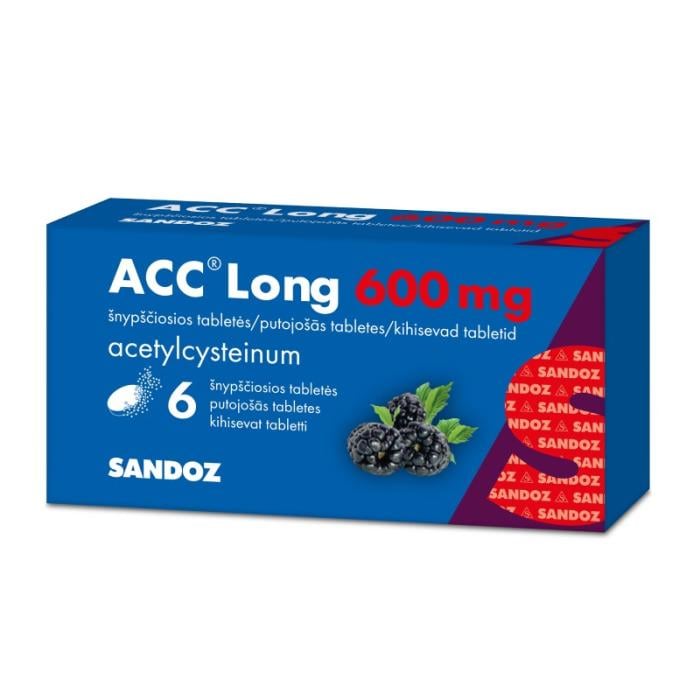 ACC Long 600 mg putojošās tabletes N6