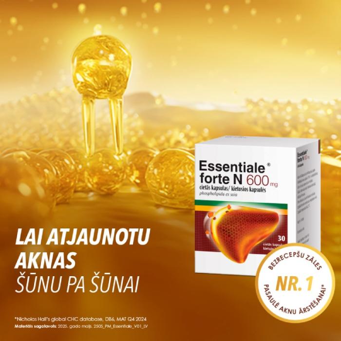 ESSENTIALE FORTE N 600 mg cietās kapsulas N30