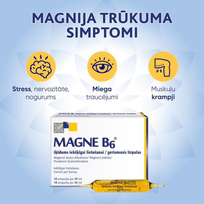 MAGNE B6 (Magnijs) šķīdums iekšķīgai lietošanai N10
