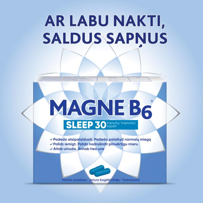 MAGNE B6 Sleep (Magnijs) kapsulas N30