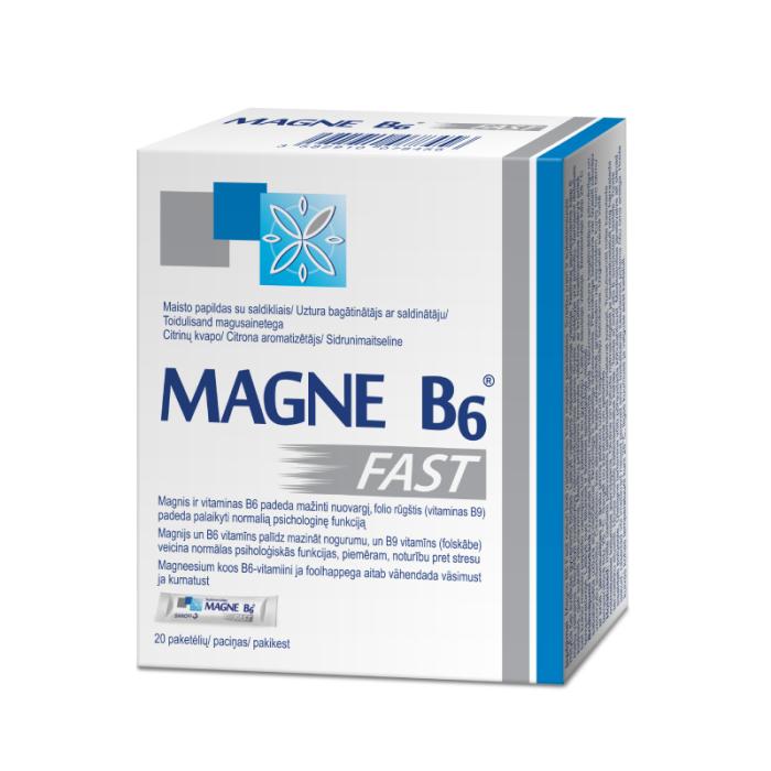 MAGNE B6 Fast (Magnijs) mutē šķīstošas granulas N20