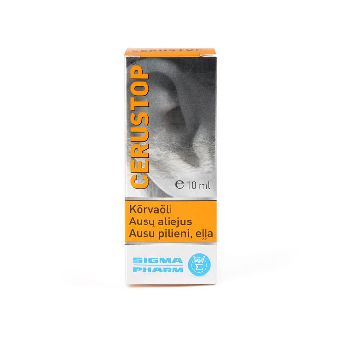 CERUSTOP ausu pilieni, eļļa,10 ml 