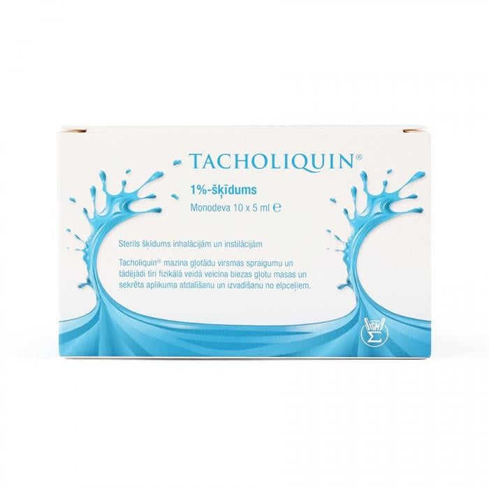 TACHOLIQUIN 1% šķīdums, monodeva, 10x5 ml 