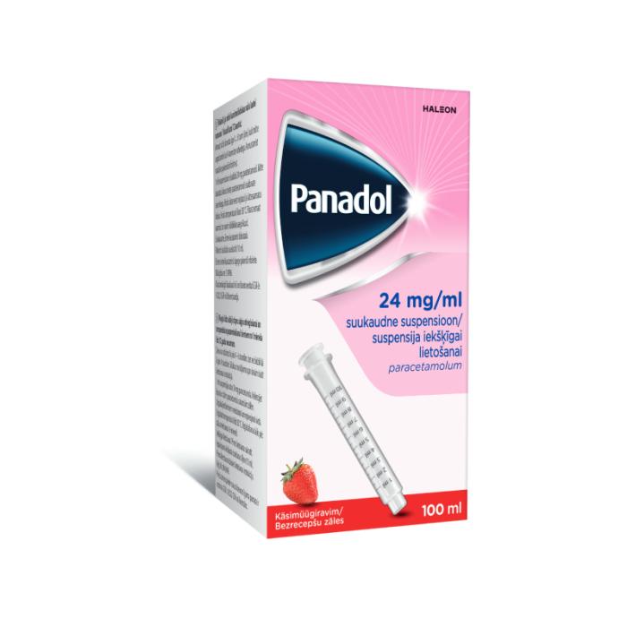 PANADOL 24 mg/ml suspensija iekšķīgai lietošanai 100 ml