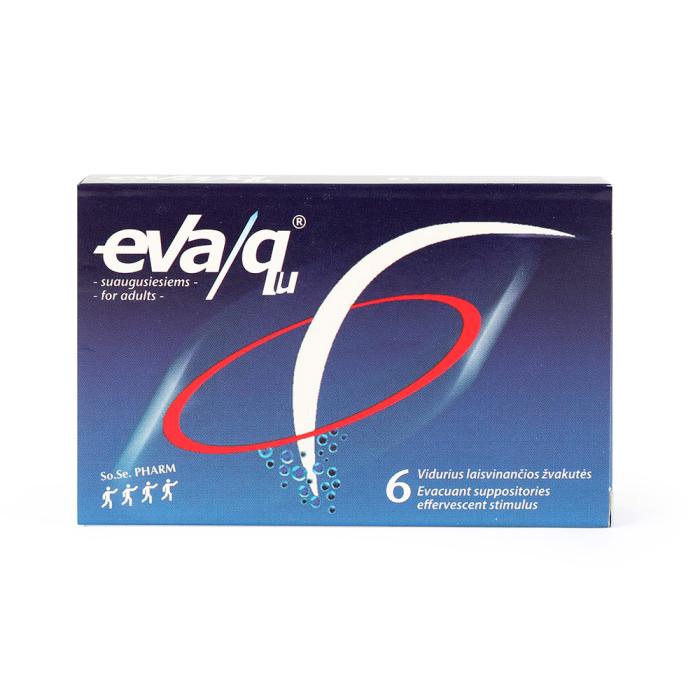 EVA/QU®  rektālas svecītes pieaugušajiem N6