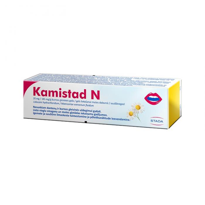KAMISTAD N 20mg/185mg/g GELS lietošanai mutes dobumā 10 g