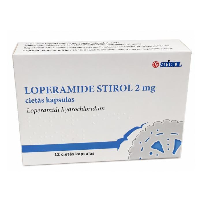 LOPERAMIDE Stirol 2mg cietās kapsulas N12