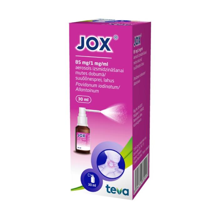 JOX  85 mg/1 mg/ml aerosols 30 ml