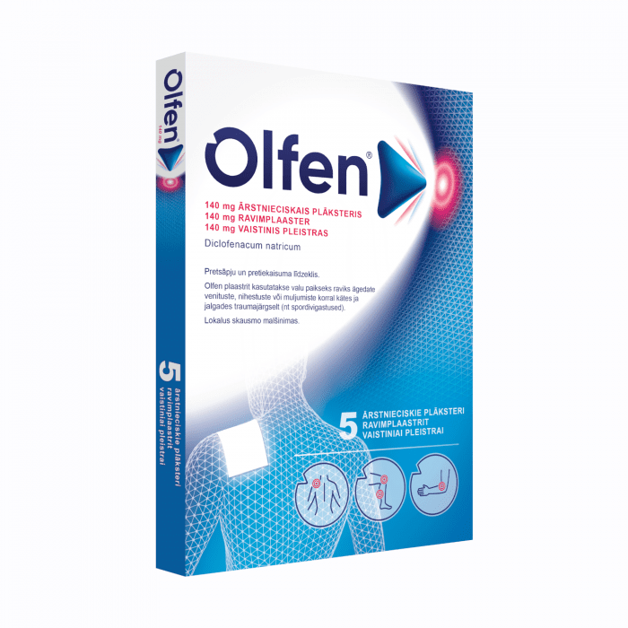 OLFEN 140 mg plāksteris N5   