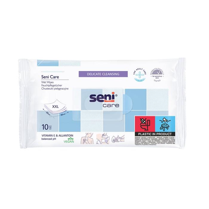 SENI CARE mitrās salvetes N10