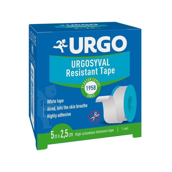 URGO Syval lentveida plāksteris 2,5cm x 5m 