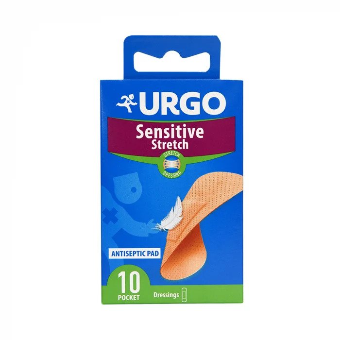 URGO Sensitive Stretch - Elastīgi plāksteri 20mm x 72mm N10