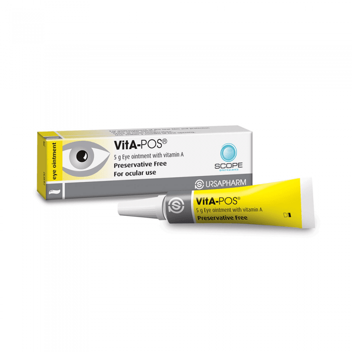 VITA-POS ar A vitamīnu acu ziede 5 g