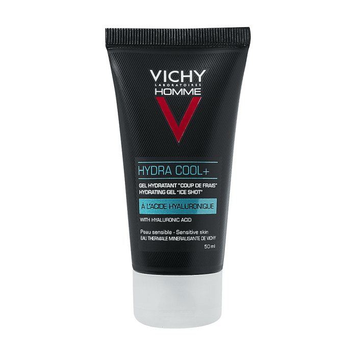 VICHY Homme Hydra Cool + mitrinošs sejas krēms ikdienai, 50 ml