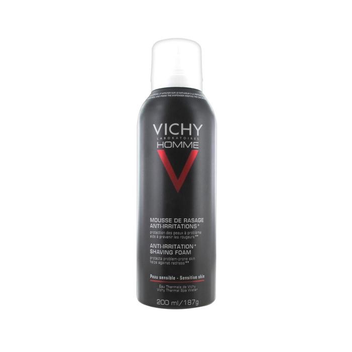 VICHY Homme skūšanās putas jutīgai ādai, 200 ml