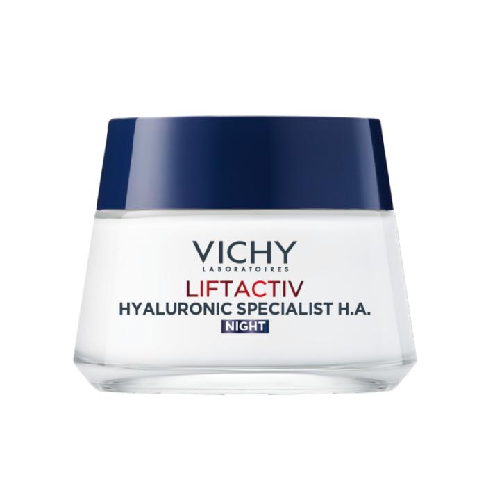 VICHY Liftactiv Hyaluronic Specialist H.A. sejas ādu nostiprinošs nakts krēms 50 ml