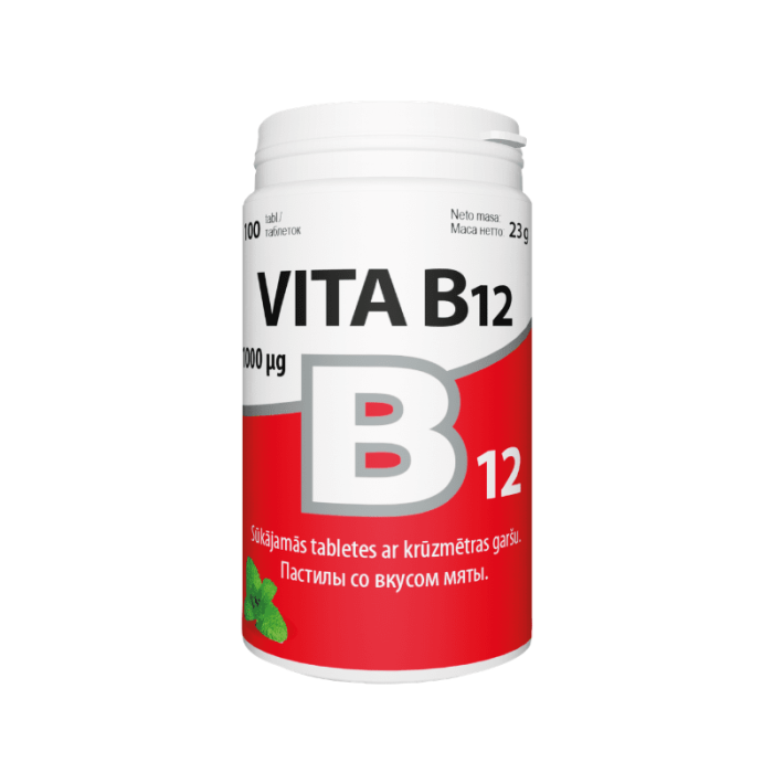 VITA B12 1000mcg tabletes N30   