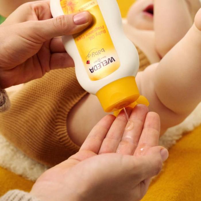 WELEDA BABY kliņģerīšu ķermeņa eļļa, 200 ml