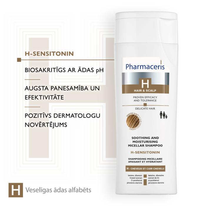 PHARMACERIS H-Sensitonin šampūns 250 ml