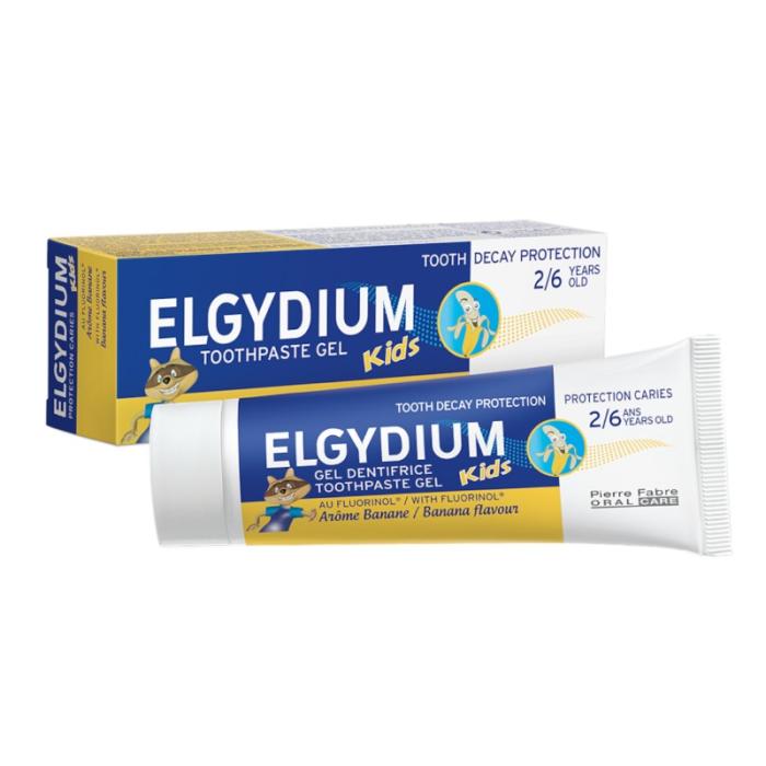 ELGYDIUM Kids zobu pasta ar banānu garšu 2-6 g. 50ml