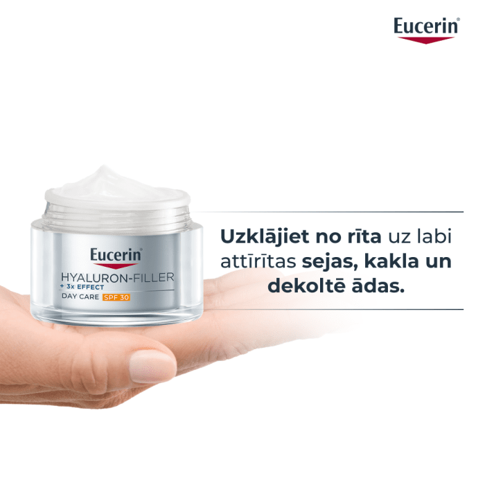 EUCERIN Hyaluron-Filler +3x Effect dienas krēms ar SPF 30 50 ml