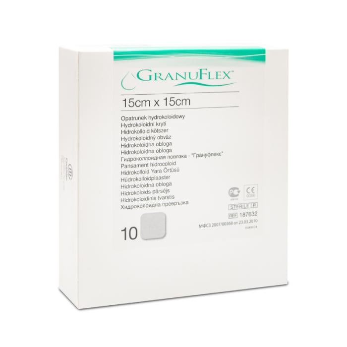 GRANUFLEX hidrokoloīdu pārsējs 15x15cm N10