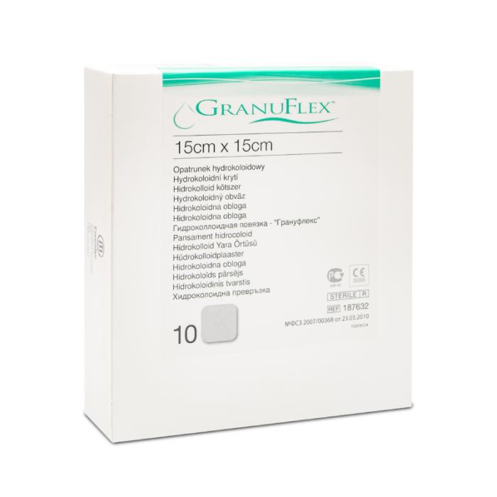 GRANUFLEX hidrokoloīdu pārsējs 15x15cm N10