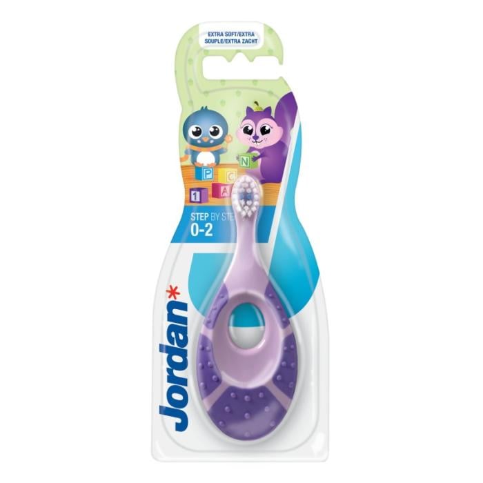 JORDAN Step 0-2 gadi īpaši mīksta zīdaiņu zobu birste-graužamais N1
