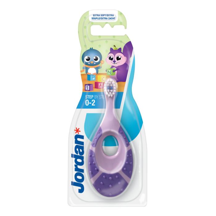 JORDAN Step 0-2 gadi īpaši mīksta zīdaiņu zobu birste-graužamais N1