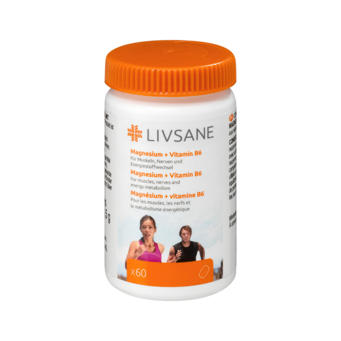LIVSANE Magnijs + B6 vitamīns tabletes N60
