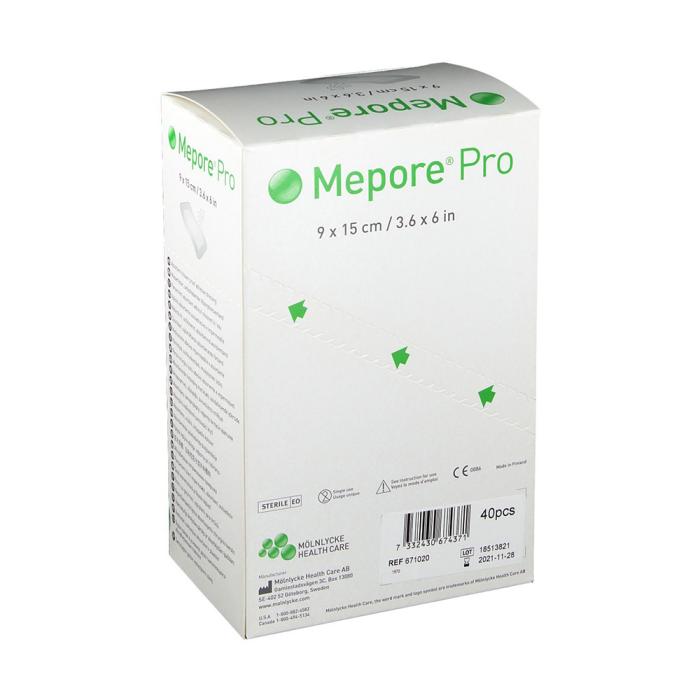 MEPORE Pro 9x15cm pārsējs 40 gab.
