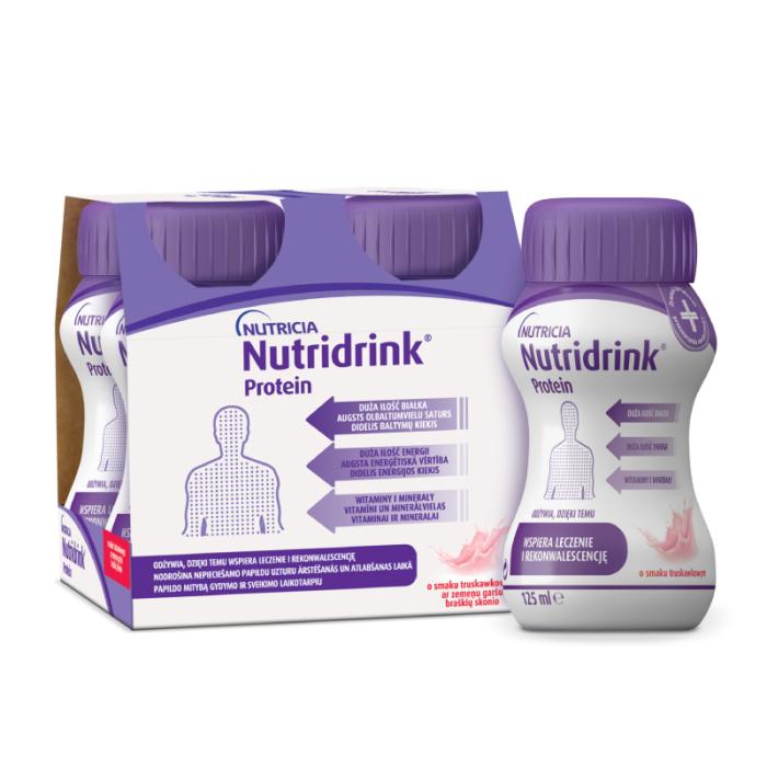 NUTRIDRINK Protein ar zemeņu garšu 125ml N4