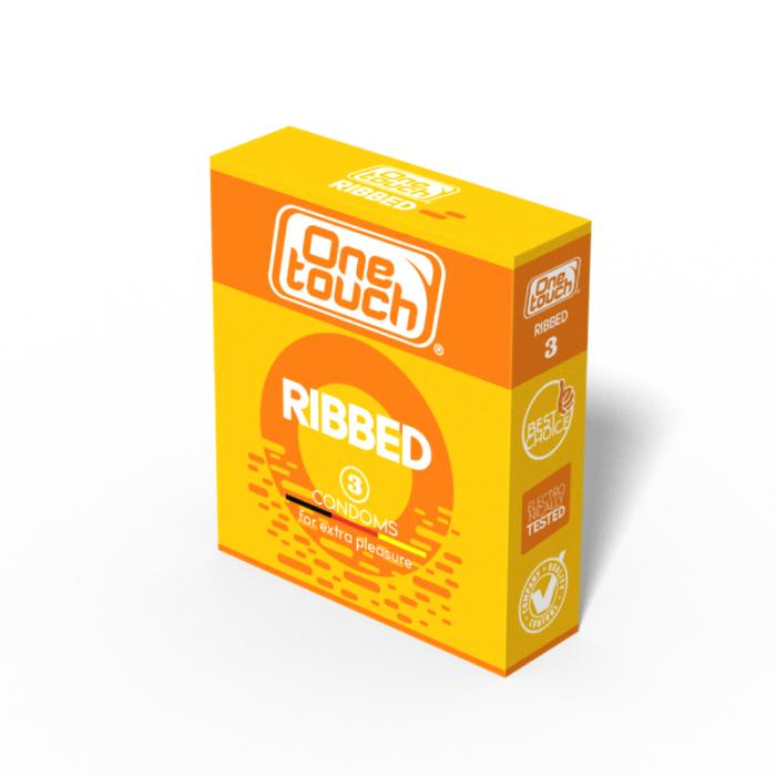 ONE TOUCH Ribbed prezervatīvi N3