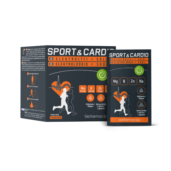 BIOFARMACIJA MAGNIJS+KĀLIJS Sport & Cardio pulveris N14