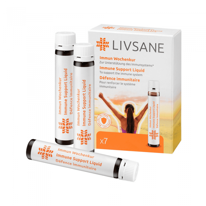 LIVSANE Immune Support Liquid šķidrums ampulās 25 ml N7