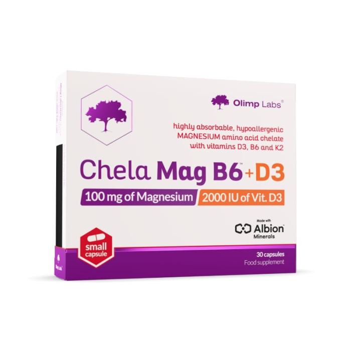 OLIMPLABS Chela-Mag B6+D3 kapsulas N30