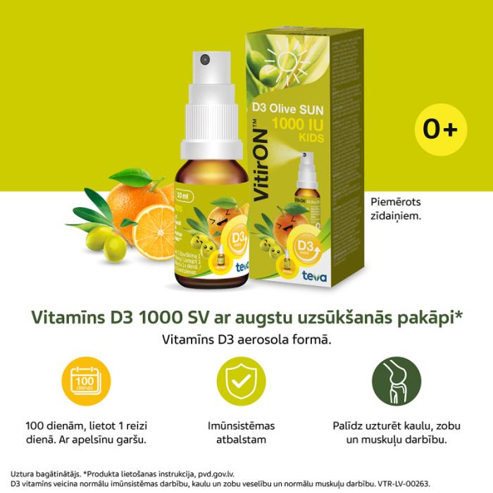 VITIRON D3 Olive Sun 1000 SV aerosols 10ml  