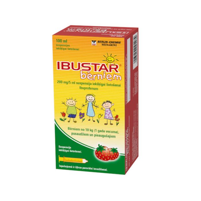 IBUSTAR Kids 200mg/5ml suspensija 100 ml  