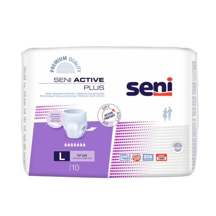 SENI Active Plus vienreizējās lietošanas biksītes L N10