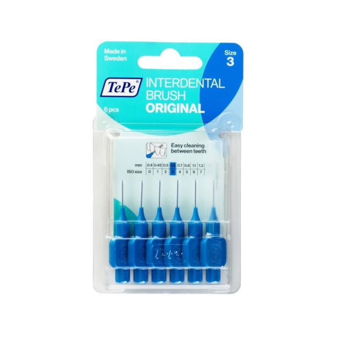 Tepe Zobu starpu birstītes 0.6 N6, blisteriepakojums