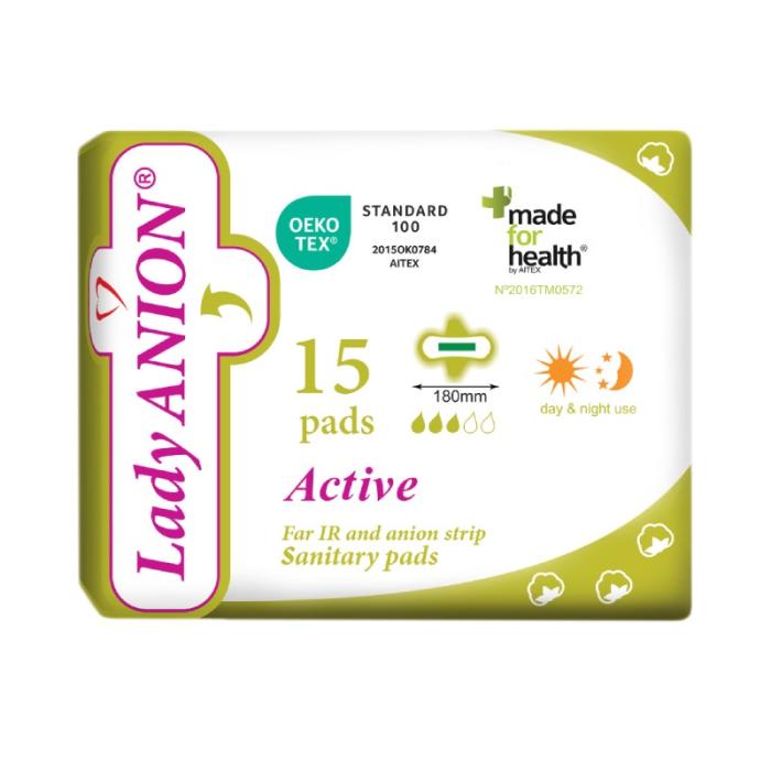LADY ANION Active plānas higiēniskās paketes N15