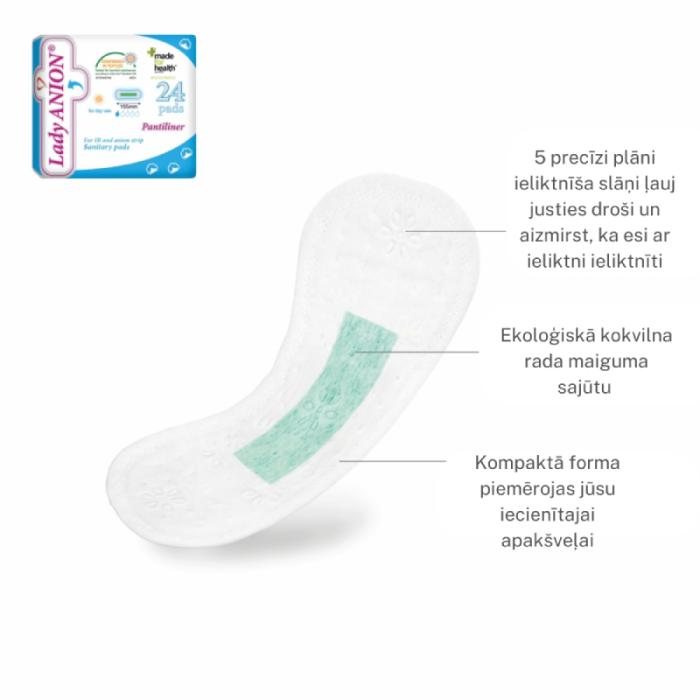 LADY ANION Pantiliners higiēniskie ikdienas ieliktnīši N24