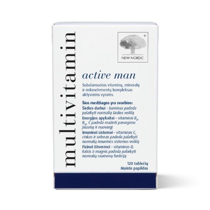 NEW NORDIC Multivitamin active man tabletes N120