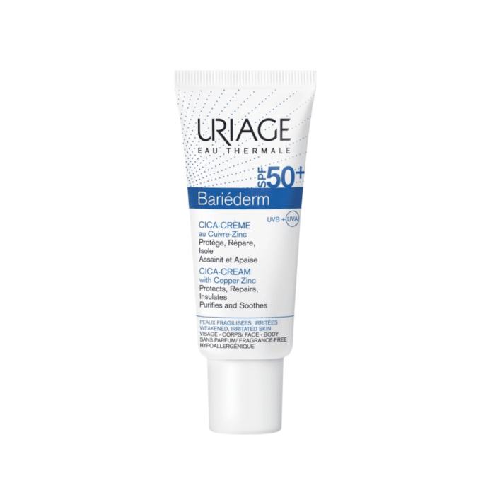 URIAGE Bariederm Cica SPF50+ krēms ar Cu-Zn 40 ml