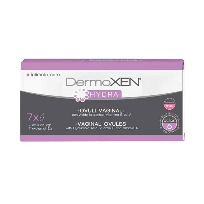 DERMOXEN HYDRA vaginālās svecītes N7