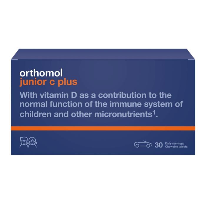 ORTHOMOL Junior C Plus ar meža ogu garšu košļājamās tabletes N30