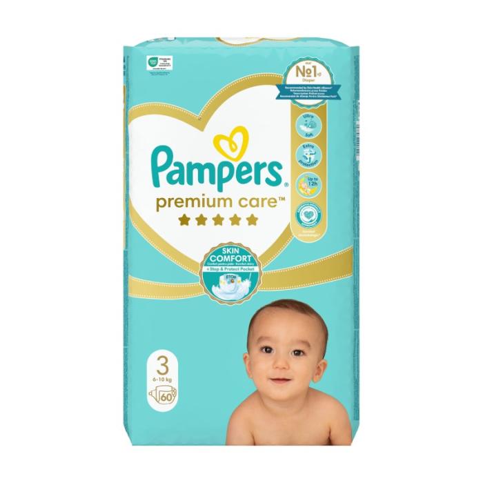 PAMPERS Premium Care autiņbiksītes S3 N60
