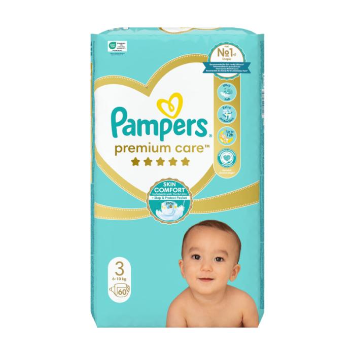PAMPERS Premium Care autiņbiksītes S3 N60
