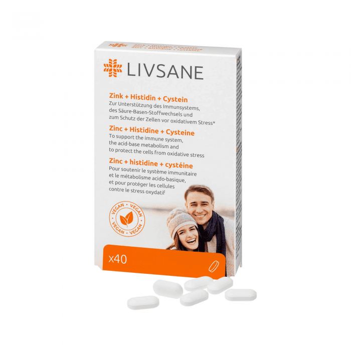 Livsane Cinks + Histidīns + Cisteīns tabletes N40