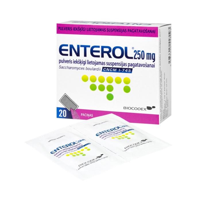 ENTEROL 250 mg pulveris iekšķīgi lietojamas suspensijas pagatavošanai N20
